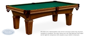 Santa Ana Pool Table with Augusta Leg Style by Olhausen Billiards