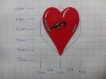Heart Shaped Dart Flight by Harrows Darts