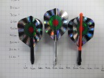 Nylon dart shaft, alloy dart shaft and Slik Stik dart shaft by Unicorn Darts - size short