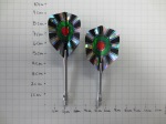 Alloy dart shafts with dart flights attached
